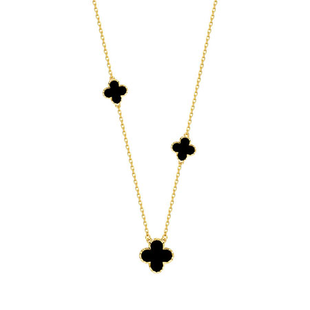 Black Clover Necklace gold
