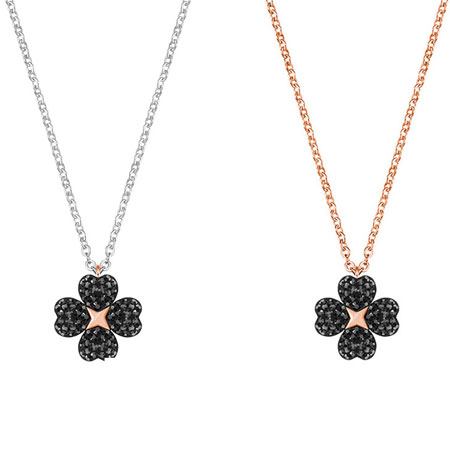 Four Leaf Clover Necklace Pendant from Swarovski Sterling Silver |  JewelryEva