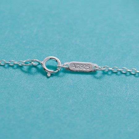 Tiffany & Co. Sterling Silver Mini Double Heart Tag Necklace 