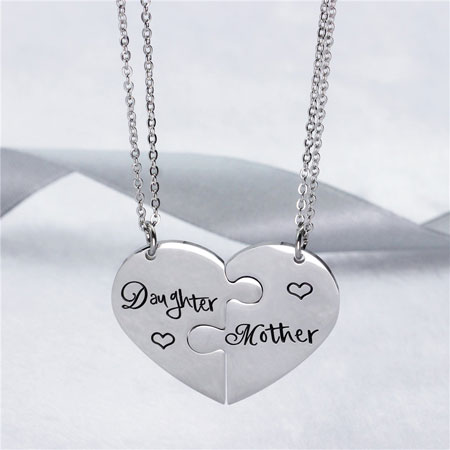 To My Daughter - Magnetic Heart Necklace Set – Ziella